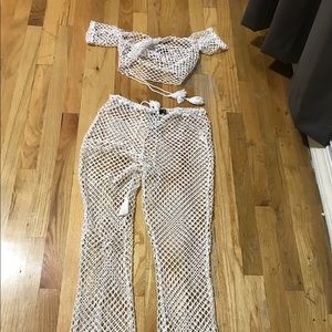 Crochet two-piece from boohoo worn once